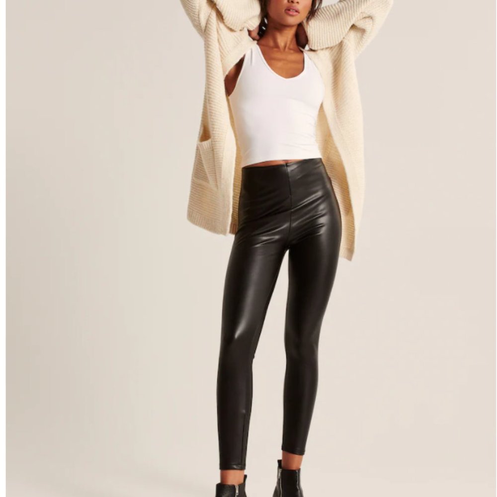 NWOT - ABERCROMBIE - Vegan Leather Leggings